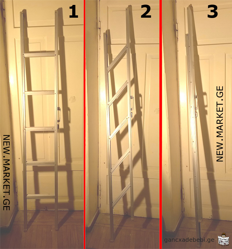 Лестница стремянка алюминиевая профессиональная СССР aluminum ladder stairs USSR