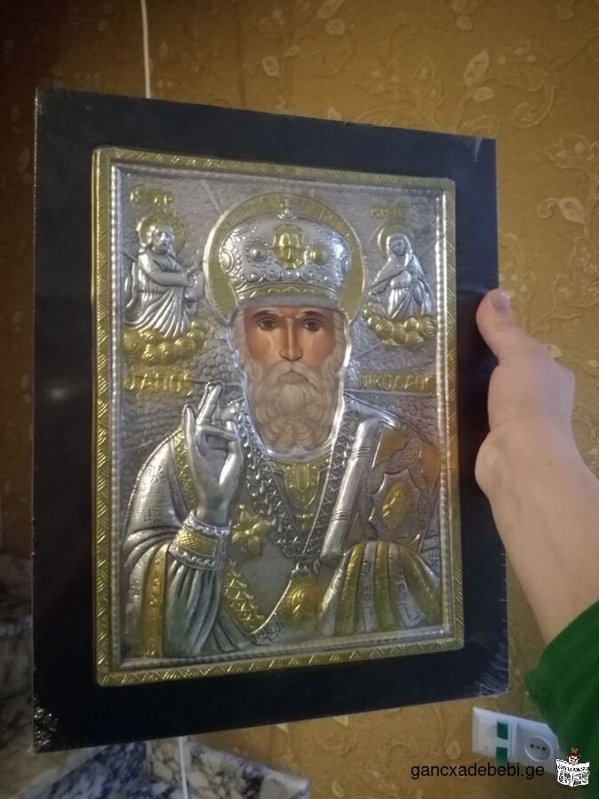 Icon of Nicholas the Wonderworker from Greece. 38×30cm