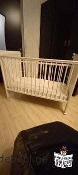 Used wooden baby bed "Chicco" for sale