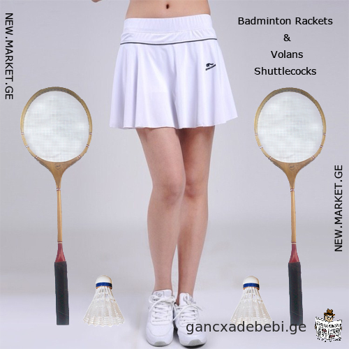 Original racquets for badminton rackets, nylon and goose feathers shuttlecocks volant for badminton