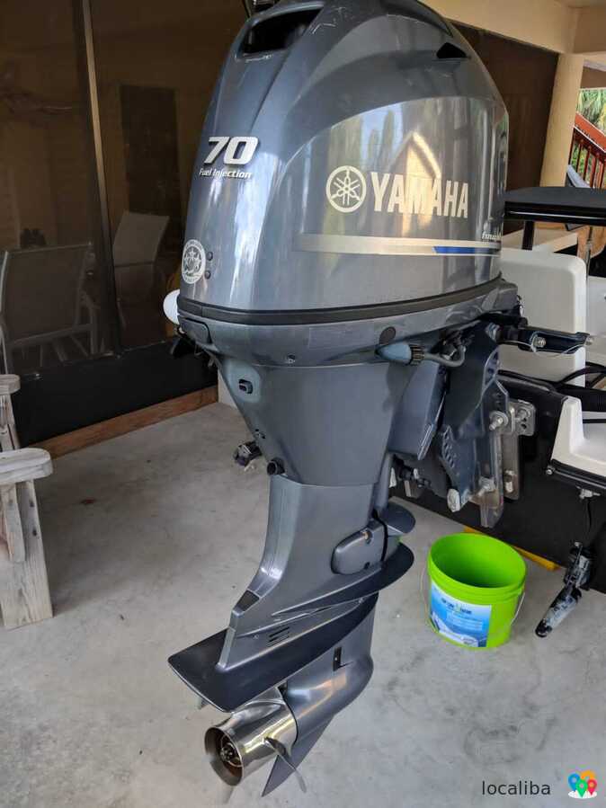 Slightly Used Yamaha 70HP 4-Stroke Outboard Motor Engine