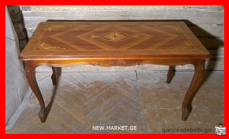 original Romanian coffee table Sheraton magazine table Sheraton Made in Romania