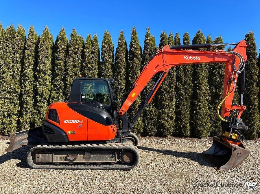 Kubota KX 080-4 mini eqskavatori