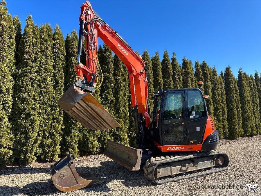 Kubota KX 080-4 mini eqskavatori