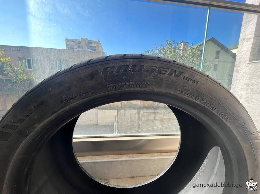 Summer tires 275/40 ZR20 106Y BMW x6 KUMHO CRUGEN hp91