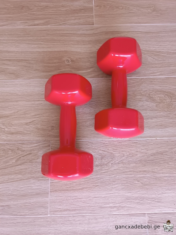 New dumbbells, each 10 kg