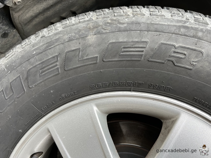 set of tires 265/65 R17 Bridgestone Japan