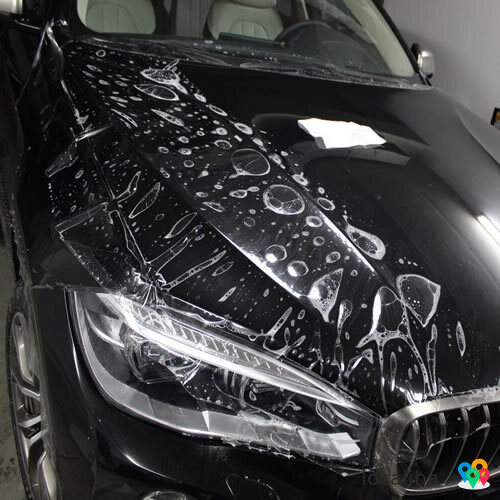 Wrapping car body with PPF film (polyurethane)