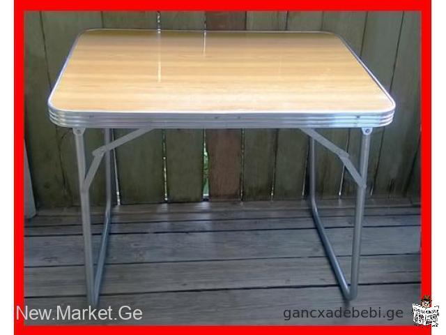 compact folding table aluminum table lightweight table kitchen table camping table picnic table USSR