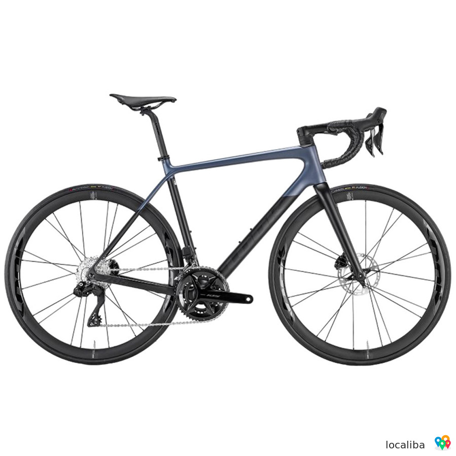 2024 Look 785 Huez Grey Blue Satin Road Bike (KINGCYCLESPORT)