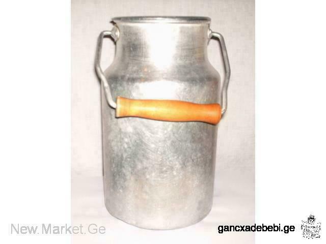 Aluminum metal can (aluminum container, aluminum water-can, watering pot), two pieces / 2 pieces