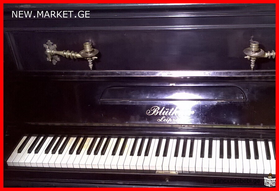 Antique german piano Julius Bluthner Leipzig Made in Germany antique german fortepiano