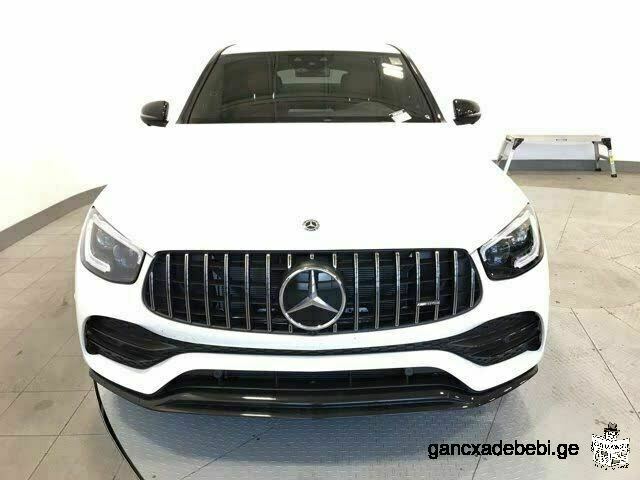 Clean Benz 2020 Glc 43 AMG Coupe white color