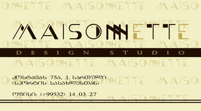 Design studio 'MAISONNETTE"