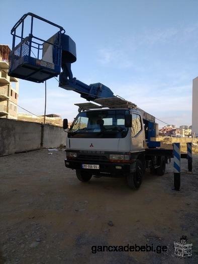 For rent aerial platforms (cherry picker or man lift)