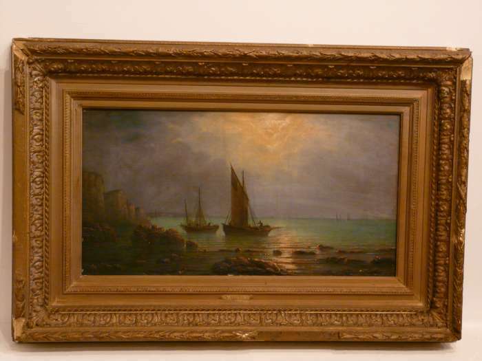 For sale, antique picture - "Seascape"