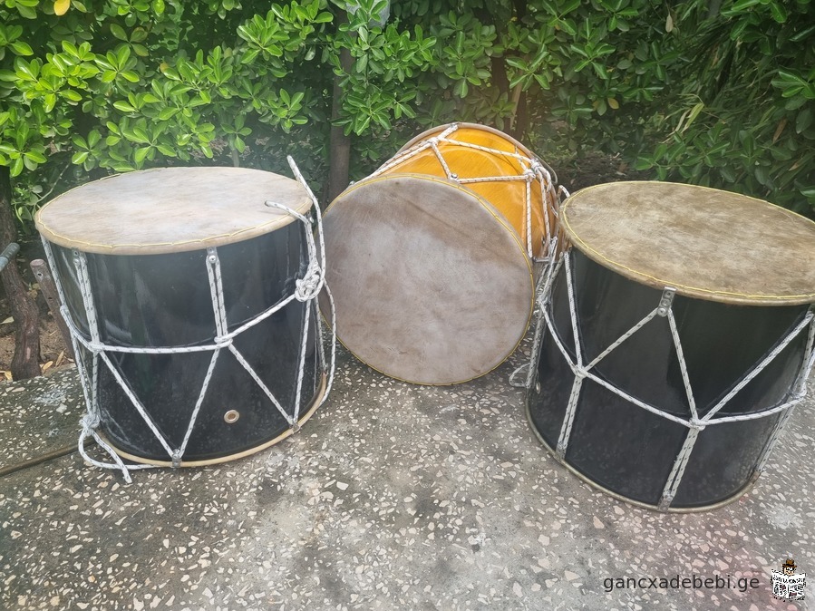 Georgian national musical instrument drum ("Doli" ) is being sold