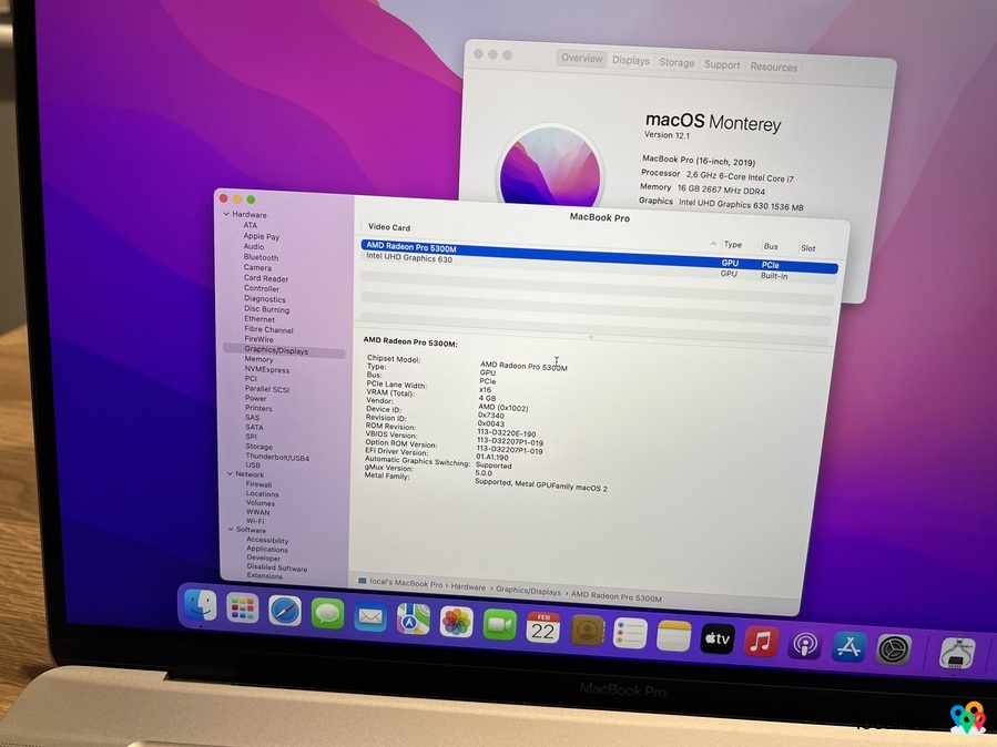 MacBook Pro 16 inch i7 16 RAM 512 SSD