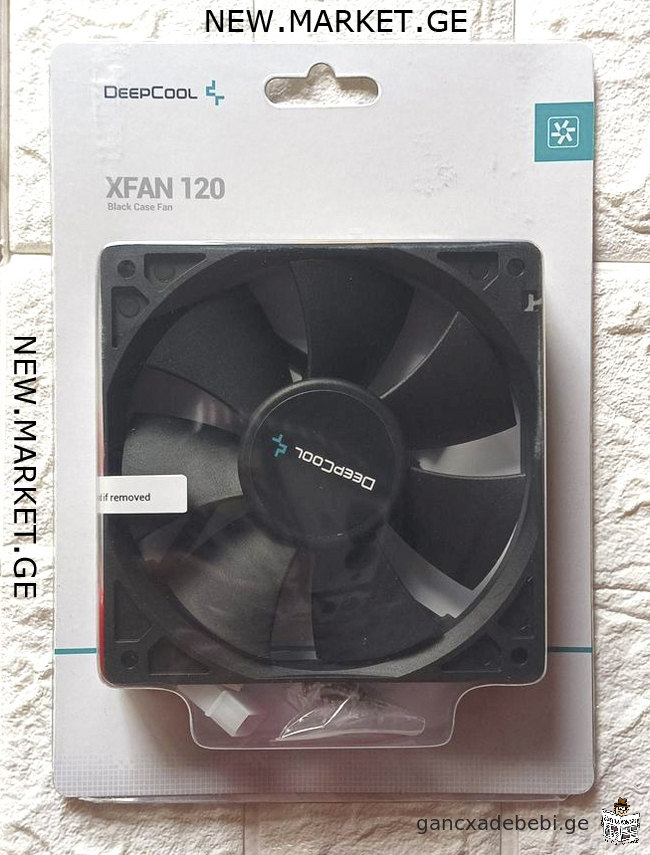 New original DeepCool XFAN 120 Black Case Fan 120 mm 3-pin & Molex connectors PC Case cooler