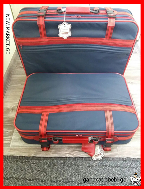 New vintage original Czech suitcase bag Made in Czechoslovakia Prague Made in USSR Soviet Union / SU