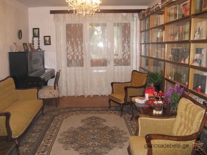 Renovated 3 room apartment for rent on Krtsanisi Street, in a cozy and green neighborhood.