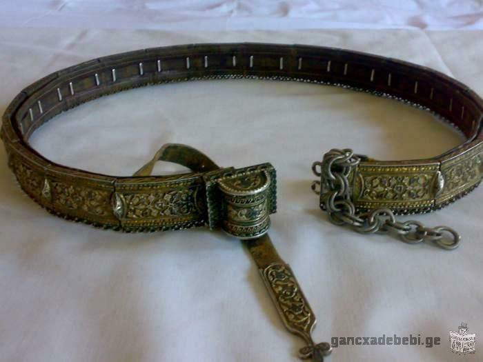 Sale of antique silver belt