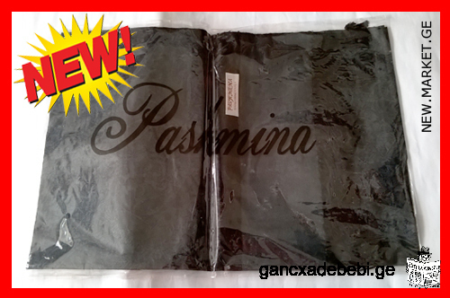 Scarf "Pashmina" genuine original material pashmina cashmere and silk new unworn unused