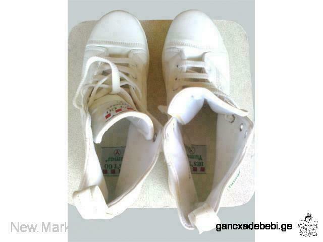 Spanish high quality leather sneakers of "Yumas Footwear" company white colour new New