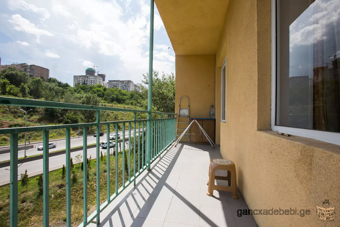 Sunny 60 sq.m apartment with big balcony and mountain views