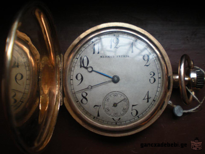 Swiss antique golden pocket watch with 16 rubis for sale