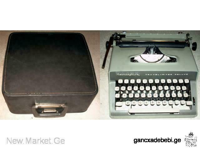 Typing machine typewriter "Remington TRAVEL-RITER DELUXE SPERRY RAND" with English keyboard for Sale