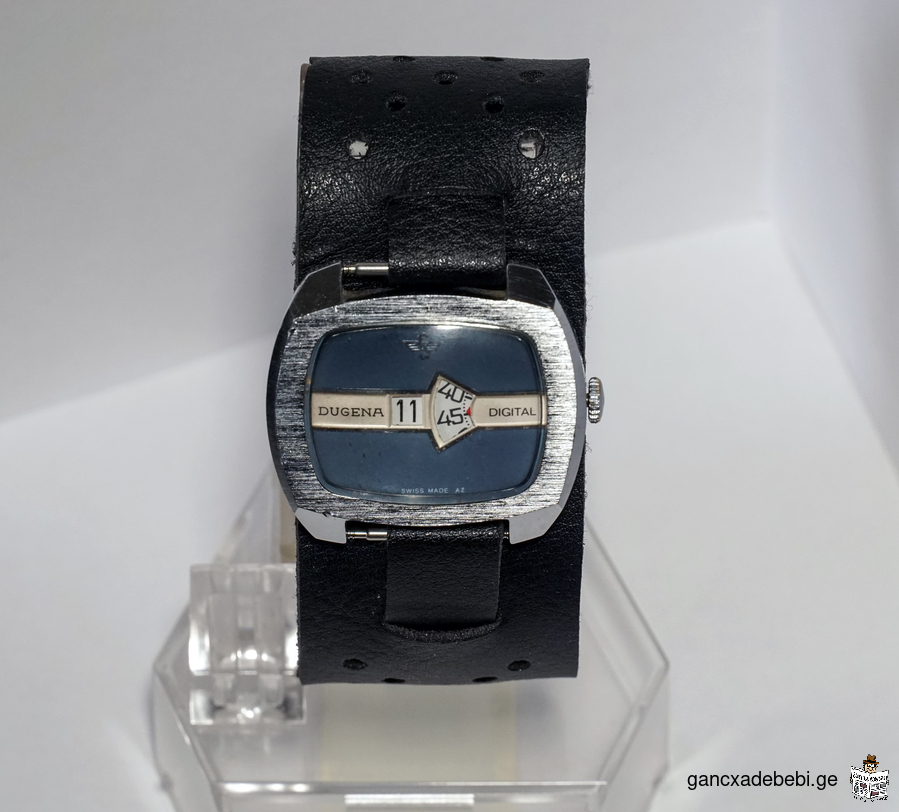 Vintage Swiss watch Dugena Jump Hour