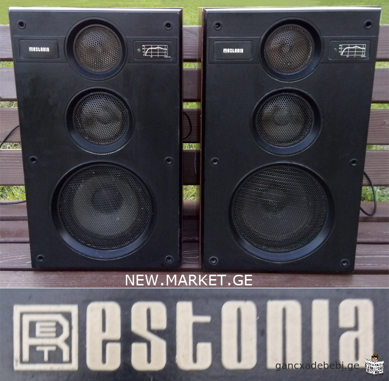 original rare speakers Estonia 25АС-311 active speaker acoustic system Estonia USSR Soviet Union SU