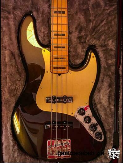ახალი Fender USA Ultra Jazz Bass Texas Tea 2020