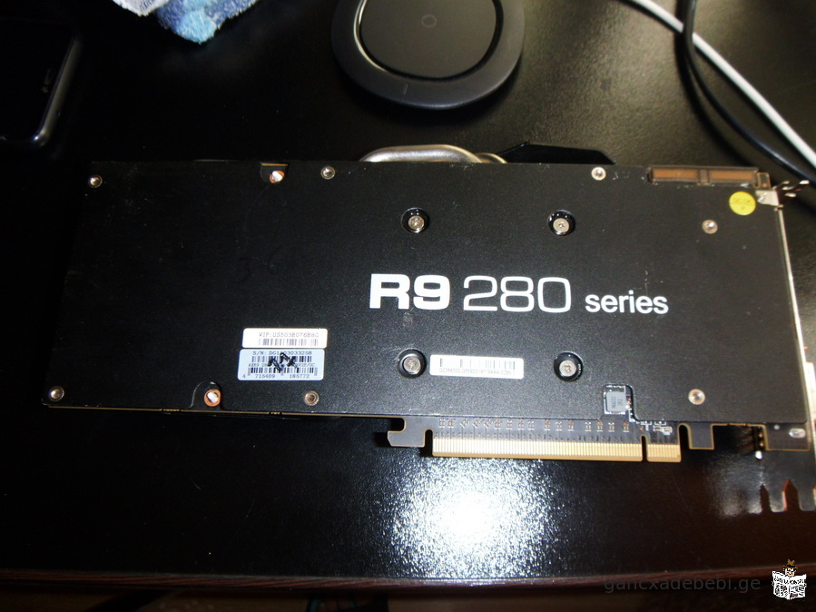 დაზიანებული ვიდეობარათი AMD Radeon R9 280 – 3გბ
