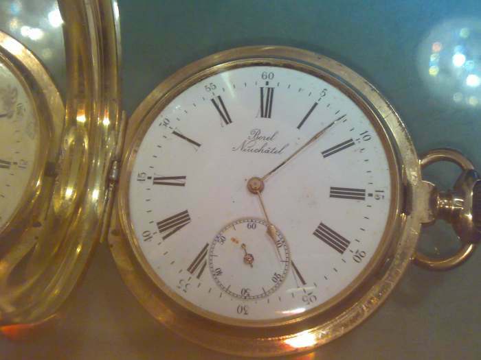იყიდება, ჯიბის ოქროს საათი 1860-1870წ Borel Neuchatel შვეიცარია