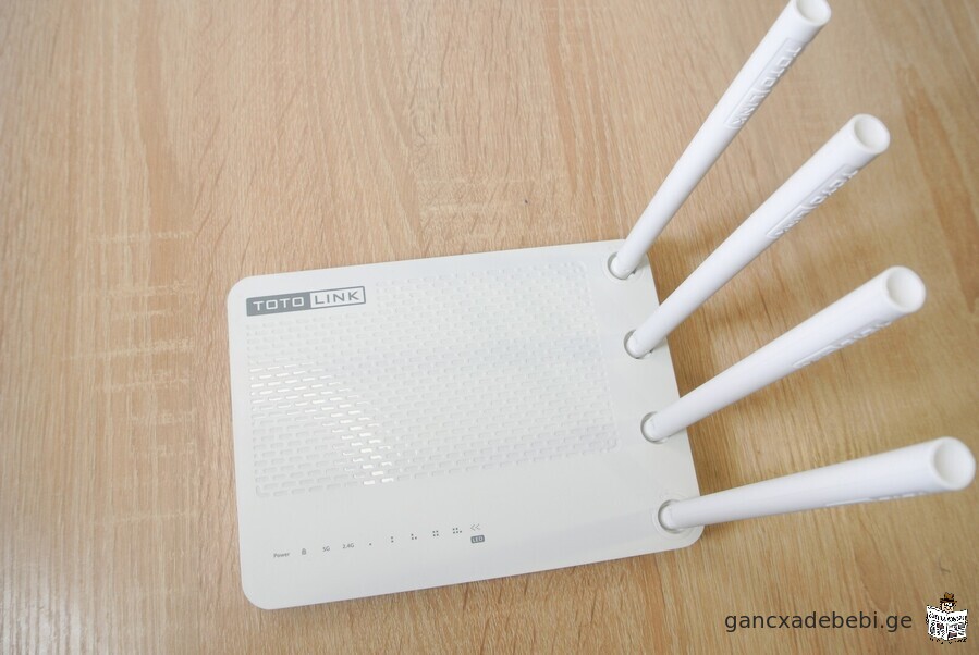 ოთხ-ანტენიანი /ორ სიხშირიანი Wi-Fi როუტერი Totolink A702R