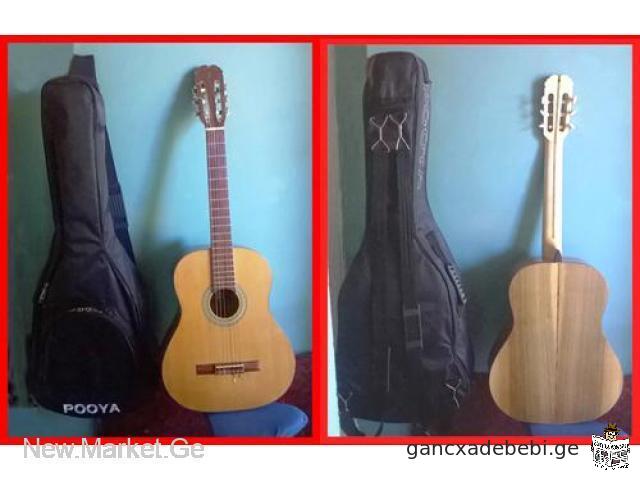 ორიგინალი კლასიკური გიტარა Classic Guitar Pooya Model PG3 Serial No 22213 Isfahan Made in Iran ირანი