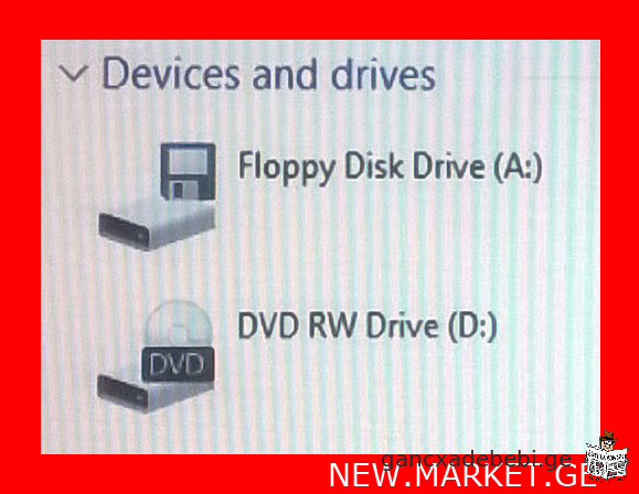 პერსონალური კომპიუტერი Desktop დესკტოპ ორიგინალი FDD 3.5 1.44 მბ ფლოპი წამკითხველი DVD CD RW ჩამწერი