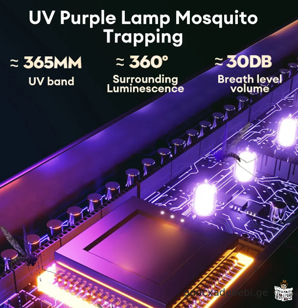 3000 ვ ელექტრული კოღოების კოღოს დამჭერი USB დატენვადი