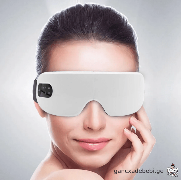 4D ჭკვიანი თვალის მასაჟორი უსადენო ვიბრაციული ცხელი შეკუმშვა Bluetooth მუსიკა