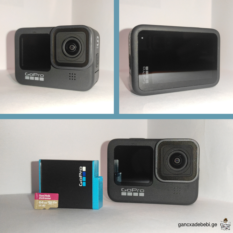 GoPro HERO 9 Black + 50-in-1 Accessory Kit + microSDXC