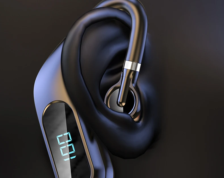 KJ10 Bluetooth ყურსასმენები ციფრული ეკრანით HD ხმის ხარისხის