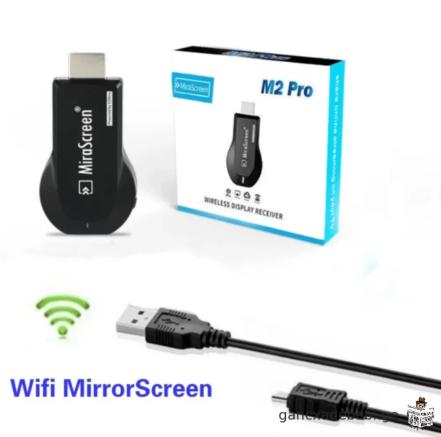 Mirascreen M2 Pro TV Stick Wifi დისპლეის მიმღები Cast Anycast DLNA Miracast Airplay