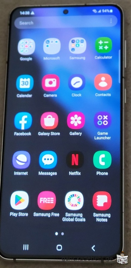 Samsung Galaxy S21 Plus 5G 128GB (USA) ვერცხლისფერი, ახალივით
