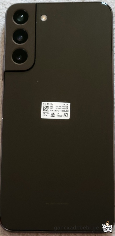 Samsung Galaxy S22 Plus 5G 8GB/128GB შავი, ყუთით, ახალივით, 3 თვის ნახმარი, სასაჩუქრედ