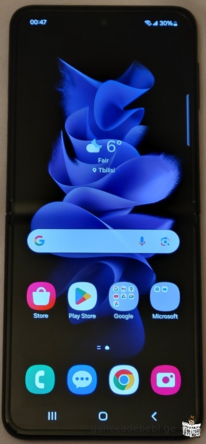 Samsung Galaxy Z Flip 3 5G 8GB/256GB შავი, ახალივით