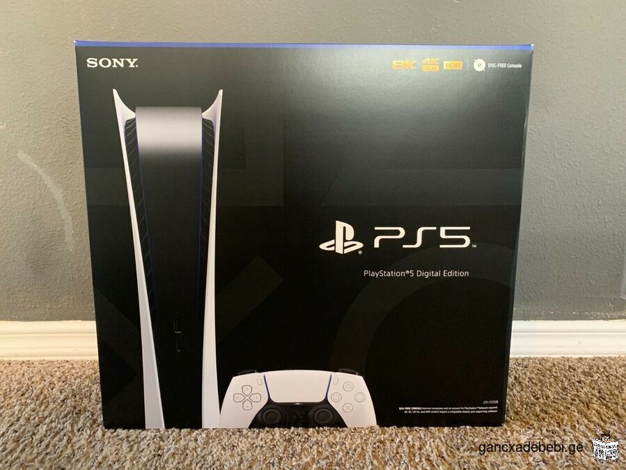 Sony PlayStation 5 კონსოლი 825 გბ თეთრი Blu-Ray გამოცემა 825 გბ