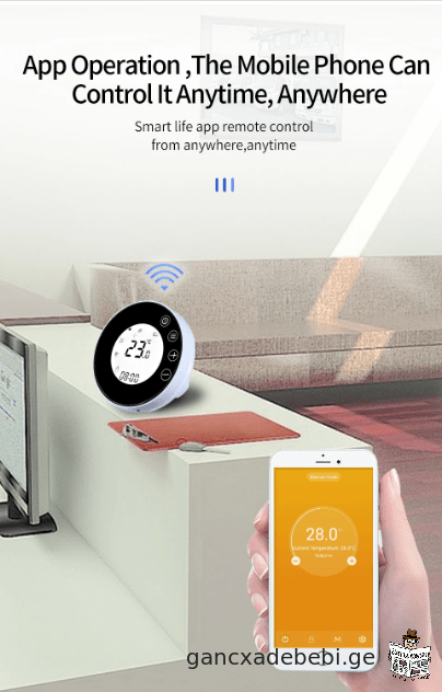 X7HGB Wifi ჭკვიანი გათბობის თერმოსტატი LCD ეკრანის ხმის კონტროლი Alexa
