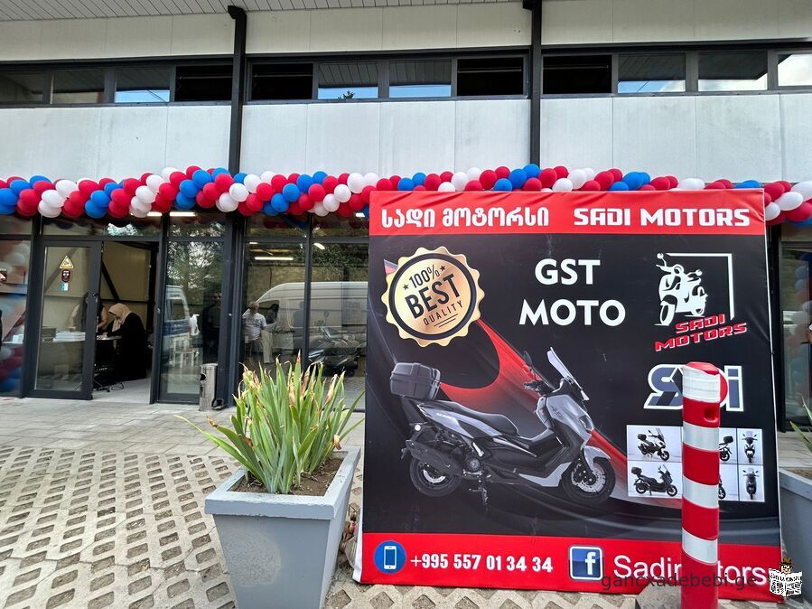 "Sadi Motors/sadi motorsi gTavazobT ! mopedebis da motociklebis didi arCevans. tel: 557 01 34 34 ; 5